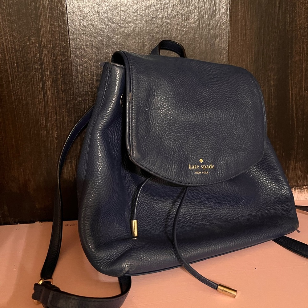 Kate Spade Dark Blue MIDI Purse Backpack
